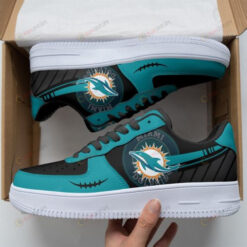 Miami Dolphins Basic Team Logo Air Force 1 Shoes Sneaker