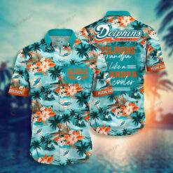 Miami Dolphins Beach ??3D Printed Hawaiian Shirt