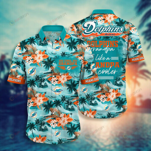 Miami Dolphins Beach ??3D Printed Hawaiian Shirt