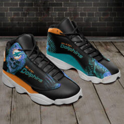 Miami Dolphins Black Air Jordan 13 Sneakers Sport Shoes