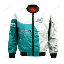 Miami Dolphins Bomber Jacket 3D Printed Curve Style Custom Text And Number