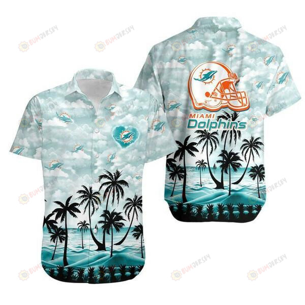 Miami Dolphins Coconut Ocean Hawaiian Shirt