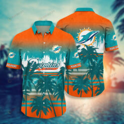 Miami Dolphins Coconut Tropical ??3D Printed Hawaiian Shirt
