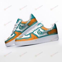 Miami Dolphins Comic Cartoon Logo Pattern Air Force 1 Printed