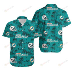 Miami Dolphins Curved Hawaiian Shirt Short Sleeve