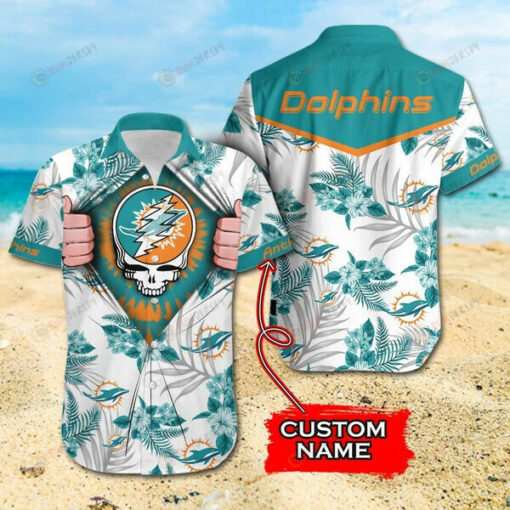 Miami Dolphins Custom Name ??3D Printed Hawaiian Shirt