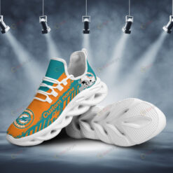 Miami Dolphins Helmet Logo Pattern Custom Name 3D Max Soul Sneaker Shoes