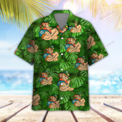 Miami Dolphins Leprechaun St. Patrick?? Day Men Aloha Button Up Tropical 3D Printed Hawaiian Shirt