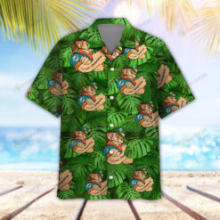 Miami Dolphins Leprechaun St. Patricks Day Hawaiian Shirt Set