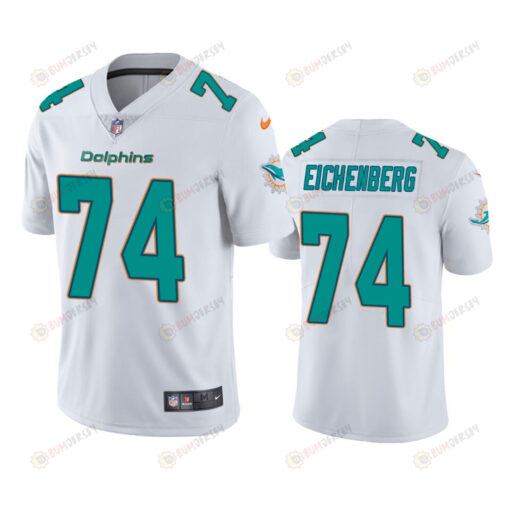 Miami Dolphins Liam Eichenberg 74 White Vapor Limited Jersey