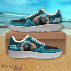 Miami Dolphins Player Air Force 1 Shoes Sneaker In Teal