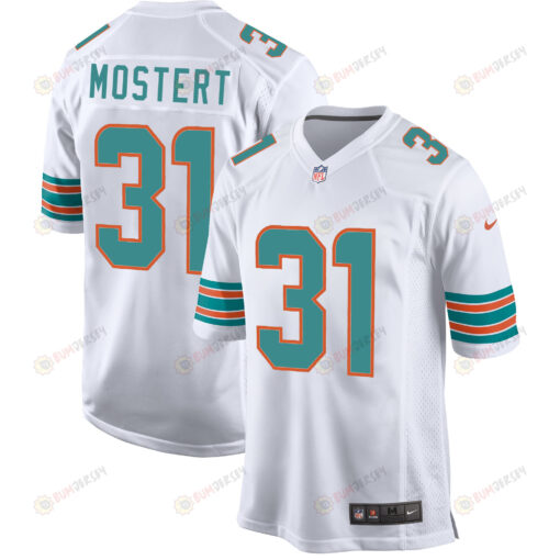 Miami Dolphins Raheem Mostert 31 Alternate Game Jersey - White Jersey