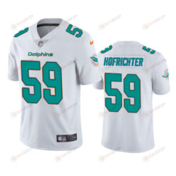 Miami Dolphins Sterling Hofrichter 59 White Vapor Limited Jersey