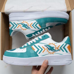 Miami Dolphins Team Logo Sound Air Force 1 Shoes Sneaker