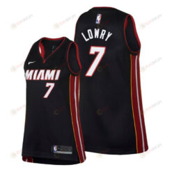 Miami Heat 7 Kyle Lowry Women Icon Edition Black Jersey - Men Jersey