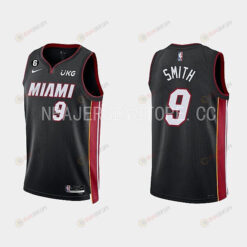 Miami Heat 9 Dru Smith 2022-23 Icon Edition Black Men Jersey