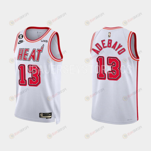 Miami Heat Bam Adebayo 13 2022-23 Classic Edition White Men Jersey