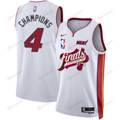 Miami Heat Champions Of The Finals Western Conference 2023 Swingman Jersey - White