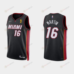 Miami Heat Custom 00 Champions Cup Diamond Black Jersey Icon