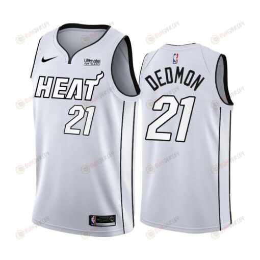 Miami Heat Dewayne Dedmon White Hot 2022 Playoffs 21 Jersey