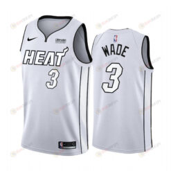 Miami Heat Dwyane Wade White Hot 2022 Playoffs 3 Jersey