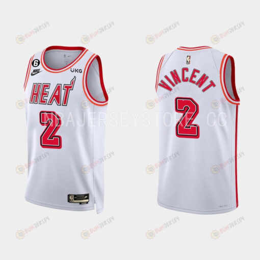 Miami Heat Gabe Vincent 2 2022-23 Classic Edition White Men Jersey