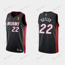 Miami Heat Jimmy Butler 22 Champions Cup Diamond Black Jersey Icon
