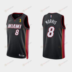 Miami Heat Markieff Morris 8 Champions Cup Diamond Black Jersey Icon