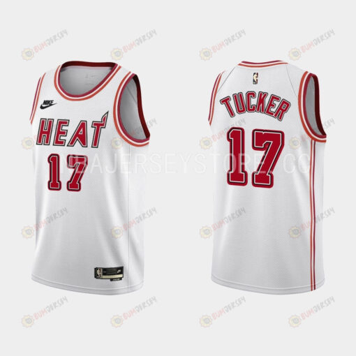 Miami Heat P.J. Tucker 17 2022-23 Classic Edition White Men Jersey