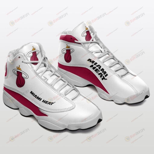 Miami Heat With Fireball Pattern Air Jordan 13 Shoes Sneakers