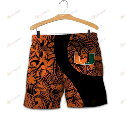 Miami Hurricanes Men Shorts Polynesian