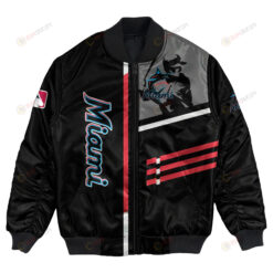 Miami Marlins Bomber Jacket 3D Printed Personalized Baseball For Fan