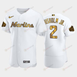 Miami Marlins Jazz Chisholm Jr. 2 White Gold 2022-23 All-Star Game Jersey