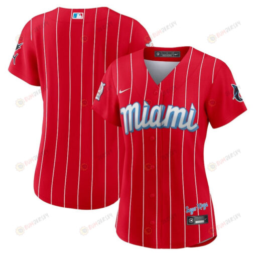 Miami Marlins Women's City Connect Jersey - Red