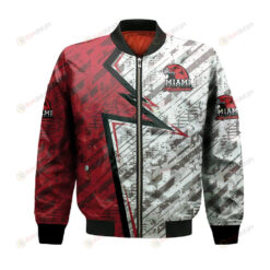Miami RedHawks Bomber Jacket 3D Printed Abstract Pattern Sport