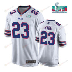 Micah Hyde 23 Buffalo Bills Super Bowl LVII Away Player Men Jersey - White Jersey