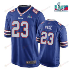 Micah Hyde 23 Buffalo Bills Super Bowl LVII Logo Game Player Men Jersey - Royal Jersey