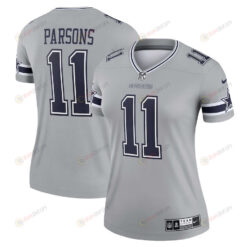 Micah Parsons 11 Dallas Cowboys Women's Inverted Legend Jersey - Silver