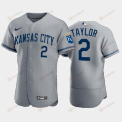 Michael A. Taylor 2 Kansas City Royals 2022-23 Gray Men's Jersey Jersey