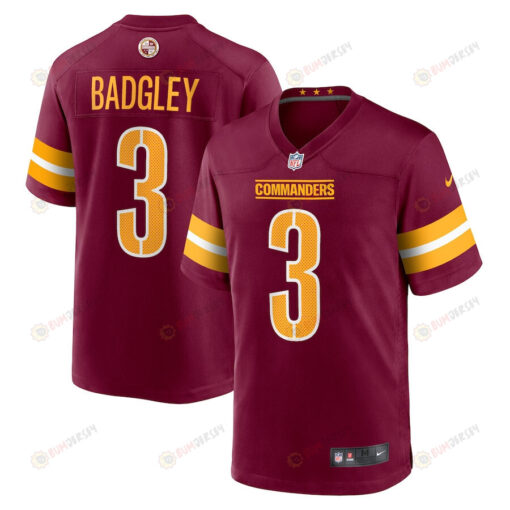 Michael Badgley 3 Washington Commanders Game Men Jersey - Burgundy