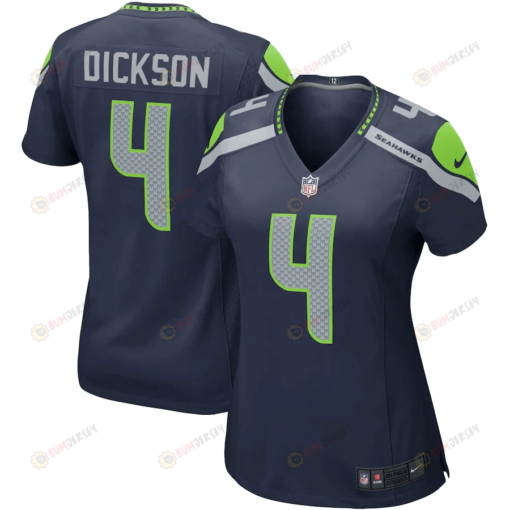 Michael Dickson 4 Seattle Seahawks Women's Game Player Jersey - College Navy