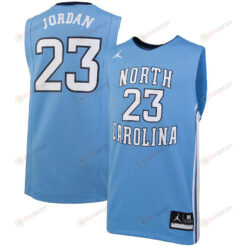 Michael Jordan 23 North Carolina Tar Heels Basketball Youth Jersey - Carolina Blue