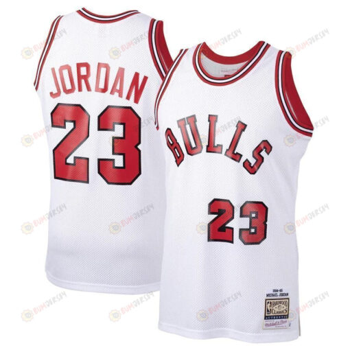 Michael Jordan Chicago Bulls Mitchell & Ness 1984-85 Hardwood Classics Rookiejersey - White Jersey