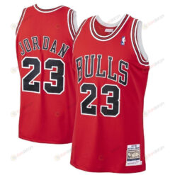Michael Jordan Chicago Bulls Mitchell & Ness 1997-98 Hardwood Classics Player Jersey - Red