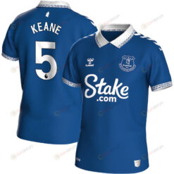 Michael Keane 5 Everton 2023-24 Home Jersey - Men Blue