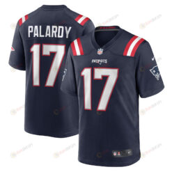 Michael Palardy 17 New England Patriots Game Men Jersey - Navy