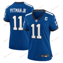 Michael Pittman Jr. 11 Indianapolis Colts Indiana Nights Alternate Game Women Jersey - Royal