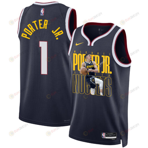 Michael Porter Jr. 1 Denver Nuggets Future Superstar 2023 Champions Swingman Jersey - Black