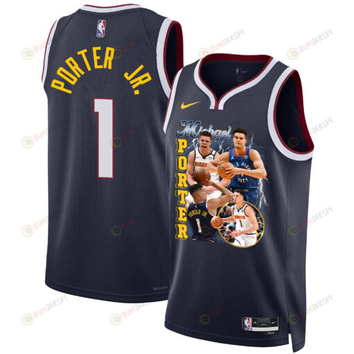 Michael Porter Jr. 1 Denver Nuggets Soaring Forward 2023 Champions Swingman Jersey - Black