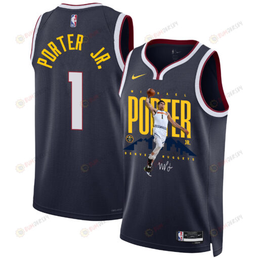 Michael Porter Jr. 1 Denver Nuggets X-Factor Player 2023 Champions Swingman Jersey - Black